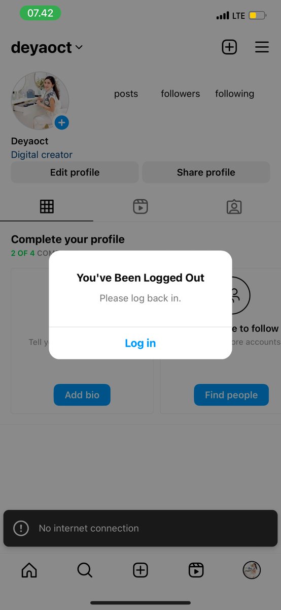 Instagram kenapa ke log out sendiri? Ada yang sama? 🥲
