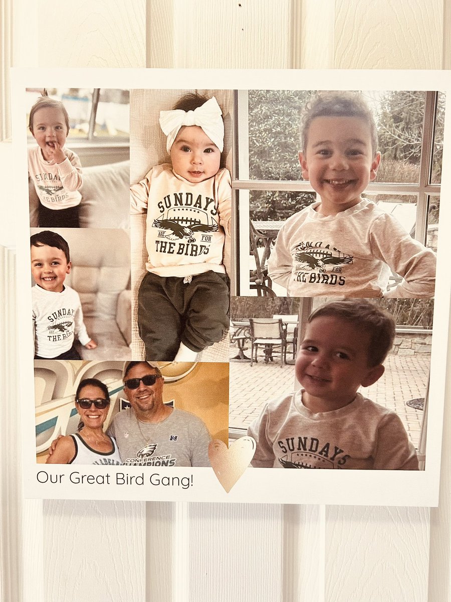 We love our great nieces and nephews.  We are starting our own personal Bird Gang! 💚🦅💚🦅. #GoBirds💚🦅