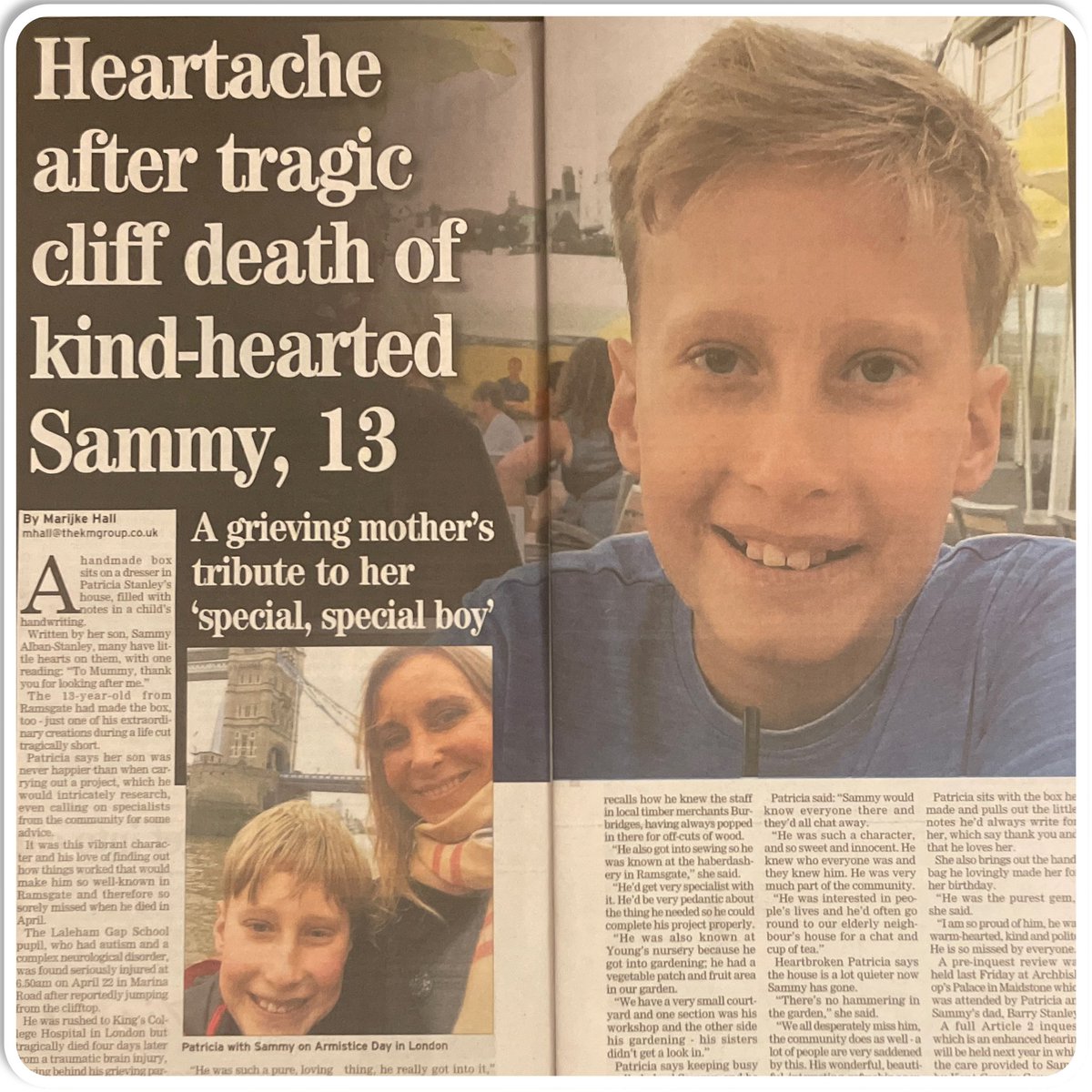 At SAMMY’s first prelim hearing the coroner said his right to life was breached, & there wld be a wider inquest. I’ll never forget the state’s sudden switch to hire expensive corporate lawyers, fees of which could have saved his life 💔or protected the lives of others like him 💔