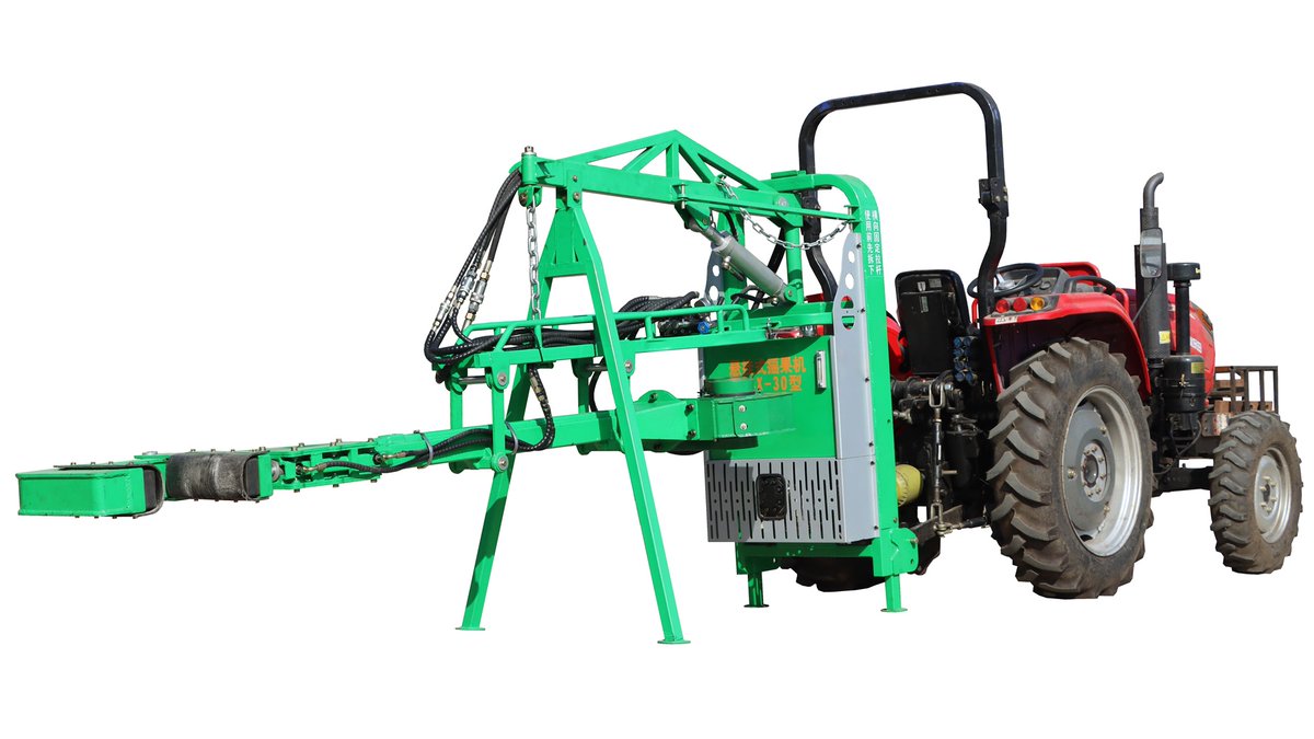 Tractor Mounted pecan Walnut tree shaker harvester machine https://t.co ...
