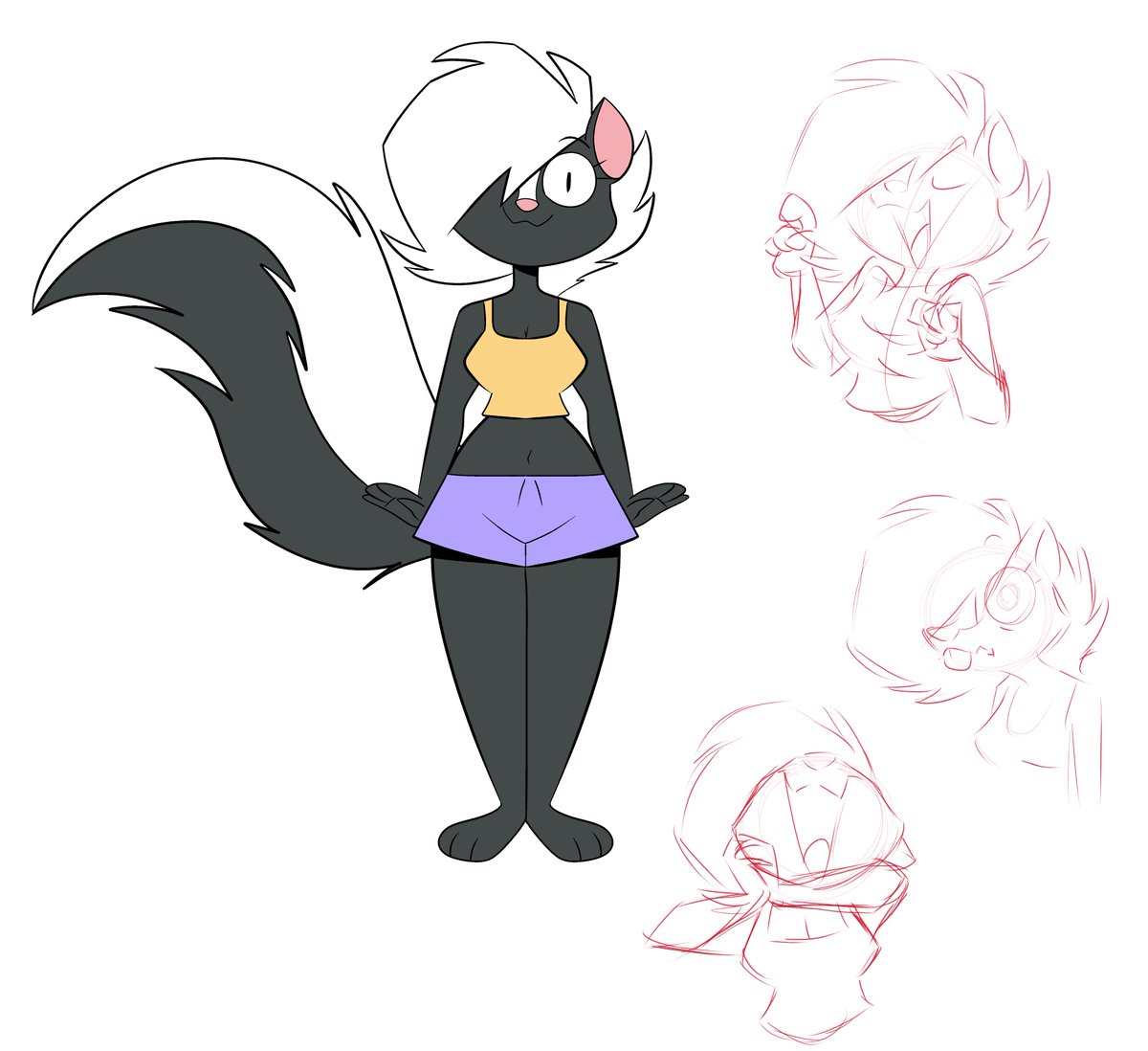 Doodled a lil funny skunk