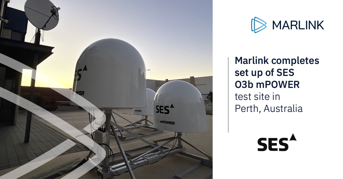 Our team in Australia has just completed the setup of our new test site for @SES_Satellites O3b mPOWER at our Perth office. We can provide low-latency of MEO with the redundancy of Marlink's GEO & LEO solutions to help enable your remote operations. 👇 marlink.com/solutions/conn…