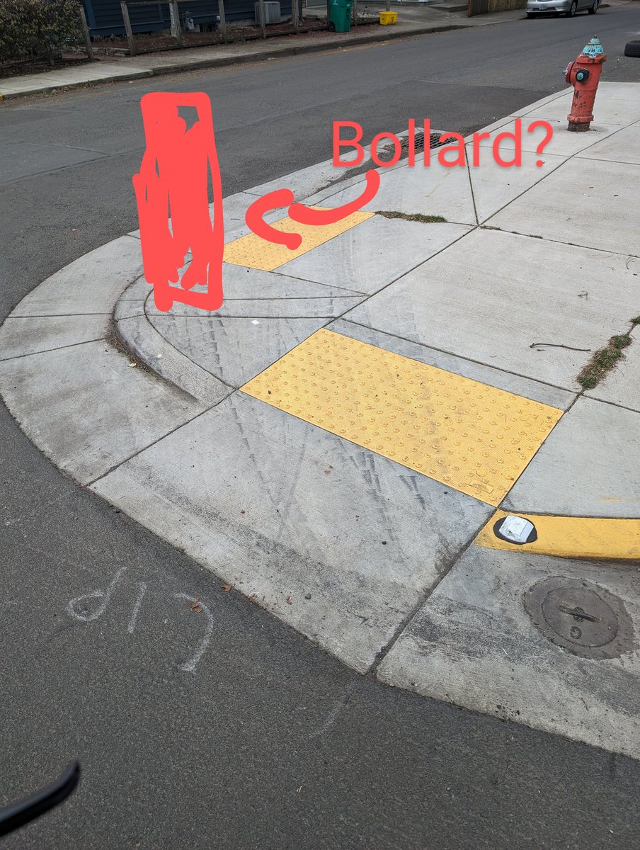 bondy_bradley's tweet image. Hey @PBOTinfo! Tons of corners like this in Lents are being constantly driven over. Perhaps ya'll should be adding bollards????? 

Does anyone at PBOT even know what a bollard is?