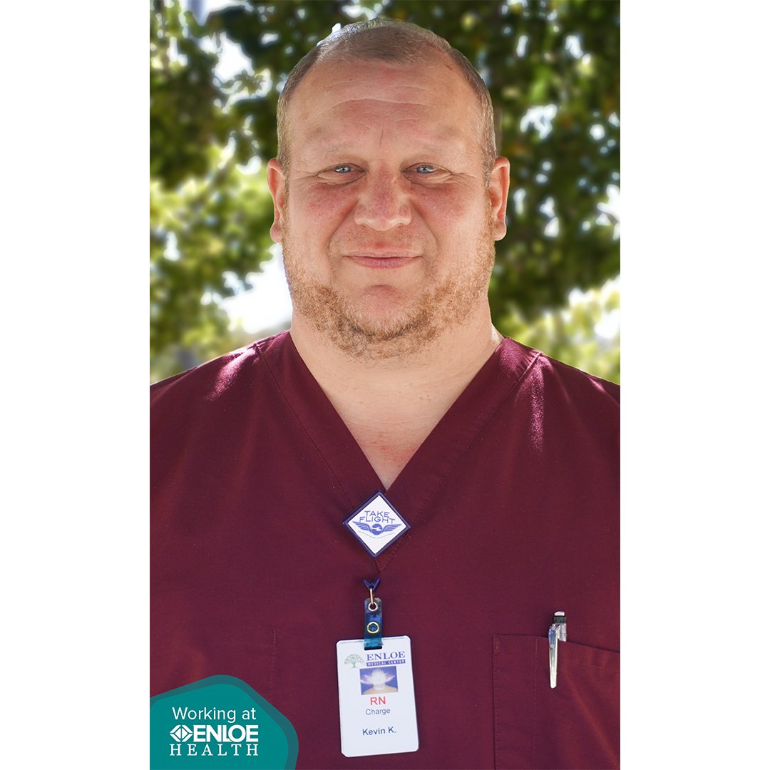 “It is a privilege to be part of a team that delivers exceptional care and values the wellness of our community.” – Kevin Koehn, RN Charge, Cardiovascular Care Unit #WorkingatEnloe