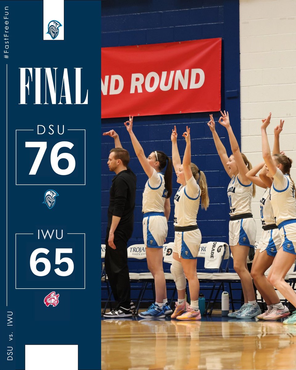 dakotastate_wbb's tweet photo. TROJAN WIN‼️ Advancing to the National Quarterfinals on Saturday! https://t.co/YwY0AILfyf