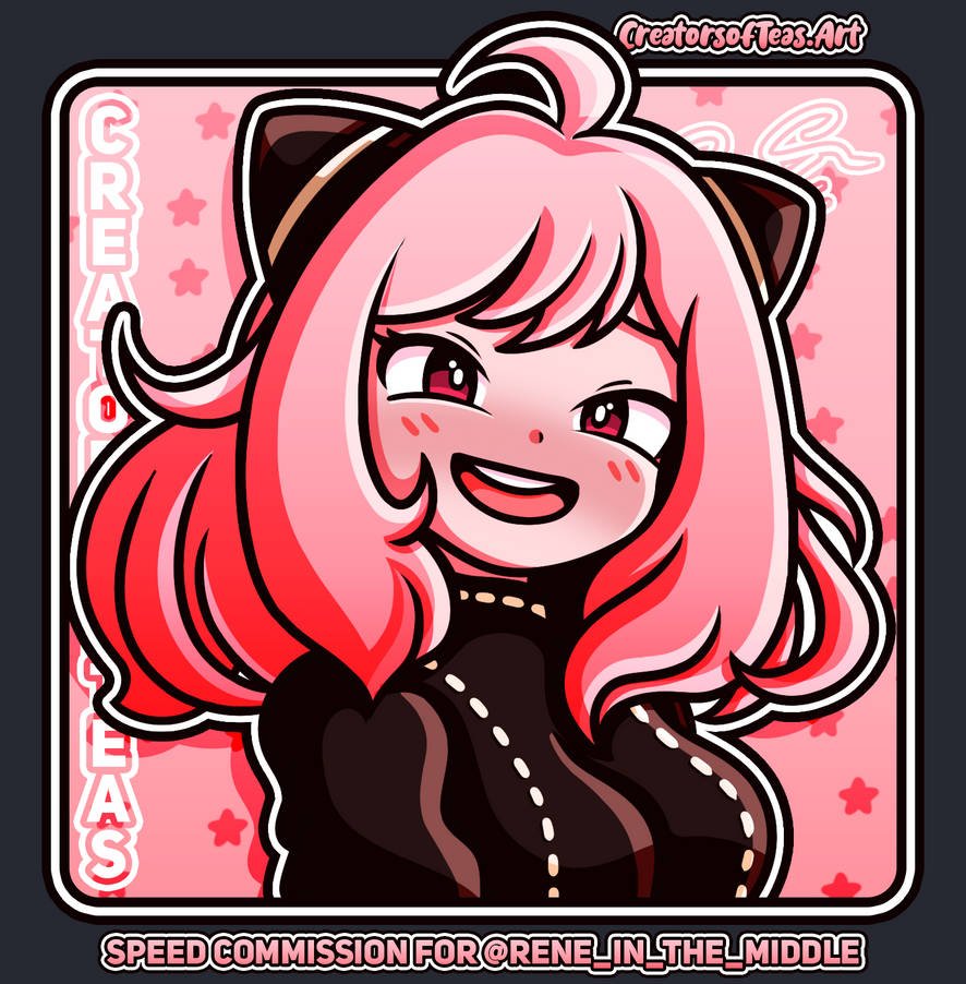 CreatorsofTeas's tweet photo. Small speed #commission for our #friend @Rene_mittendrin, his #mascot, #WinniethePig as #AnyaForger?! Also now on #Deviant #Art! https://t.co/YKDdxYoQYM