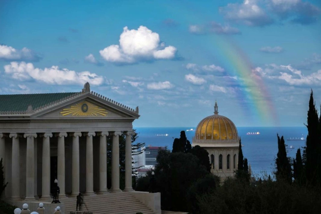 The #Shrine of the Bab and the International Archives Building in #Haifa ##Isreal. #Bahai ##BahaiFaith