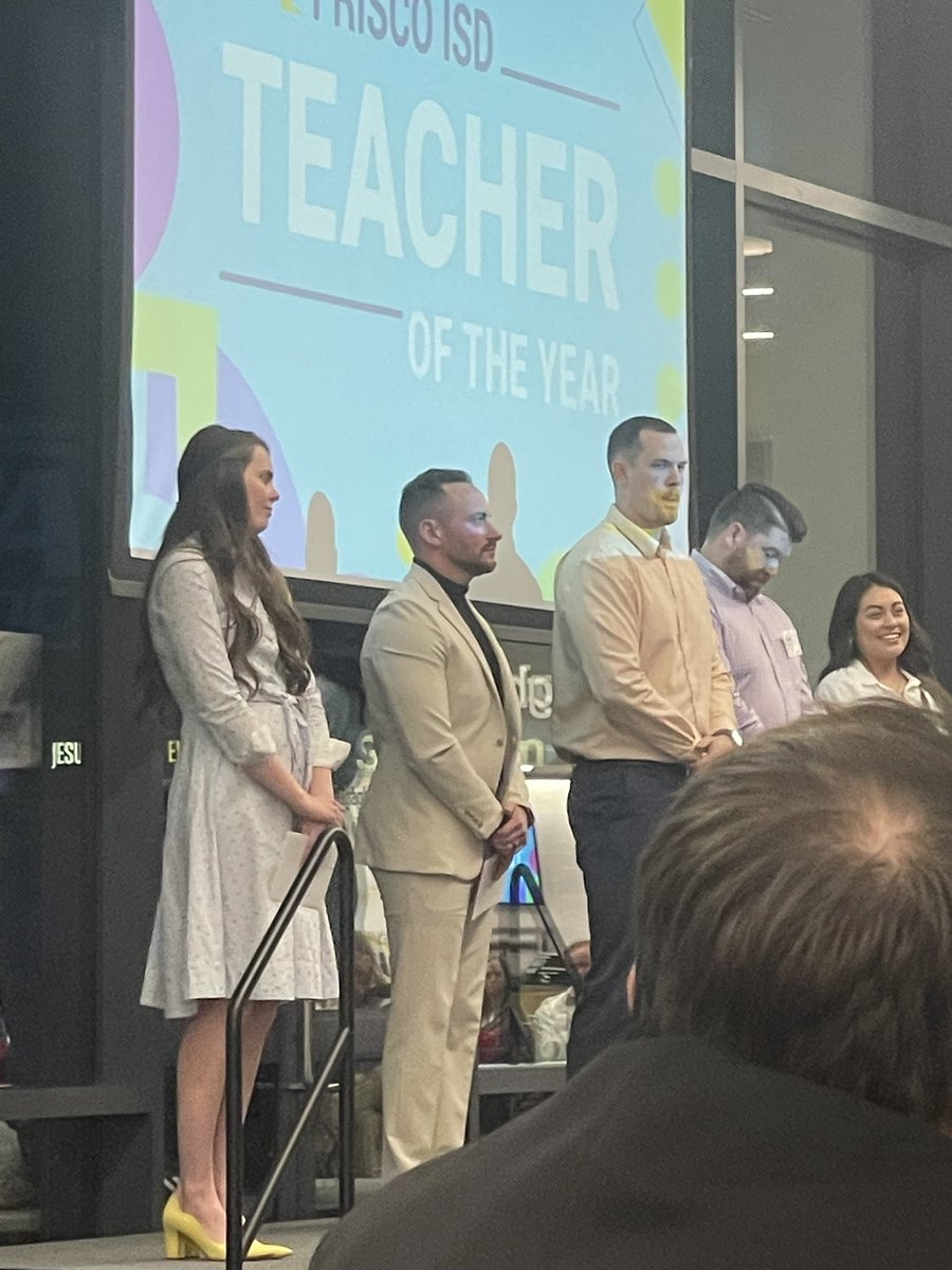 So proud of @kennethschiumo for being an @fisd Teacher of the Year Finalist!!! So proud!!!! #RedhawkPride