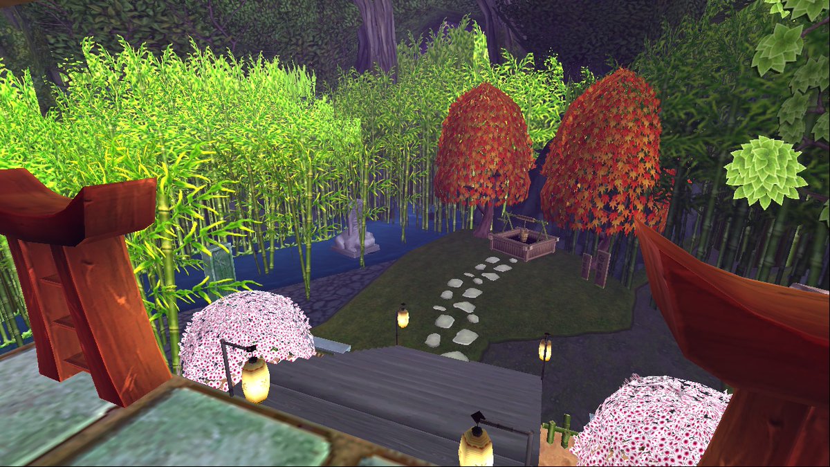 My entry for the #W101SpringContest2024 under the All Natural category is my recent Japanese garden build in my botanical gardens! Hope it gives you guys peaceful zen vibes! #Wizard101