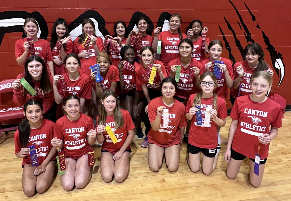 Shout out to the 7th Grade Girls Track Team for winning their meet yesterday. Way to go Lady Jags!