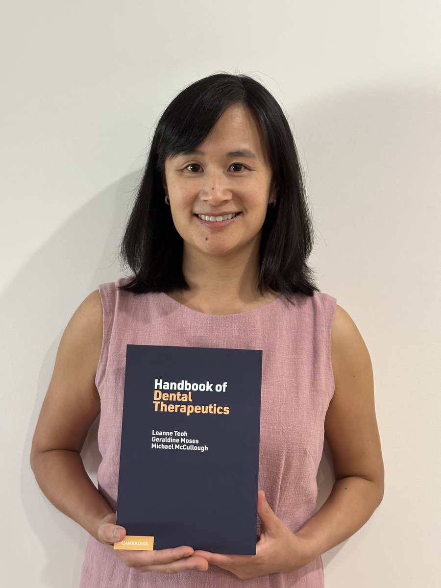 Exciting news! 🎉 Our academics Dr. 
@Leanne_Teoh , Prof Michael McCullough, and A/Prof Geraldine Moses have launched the "Handbook of Dental Therapeutics!" 📚 Published by Cambridge University Press, this handbook is a valuable resource for dental practitioners and students,