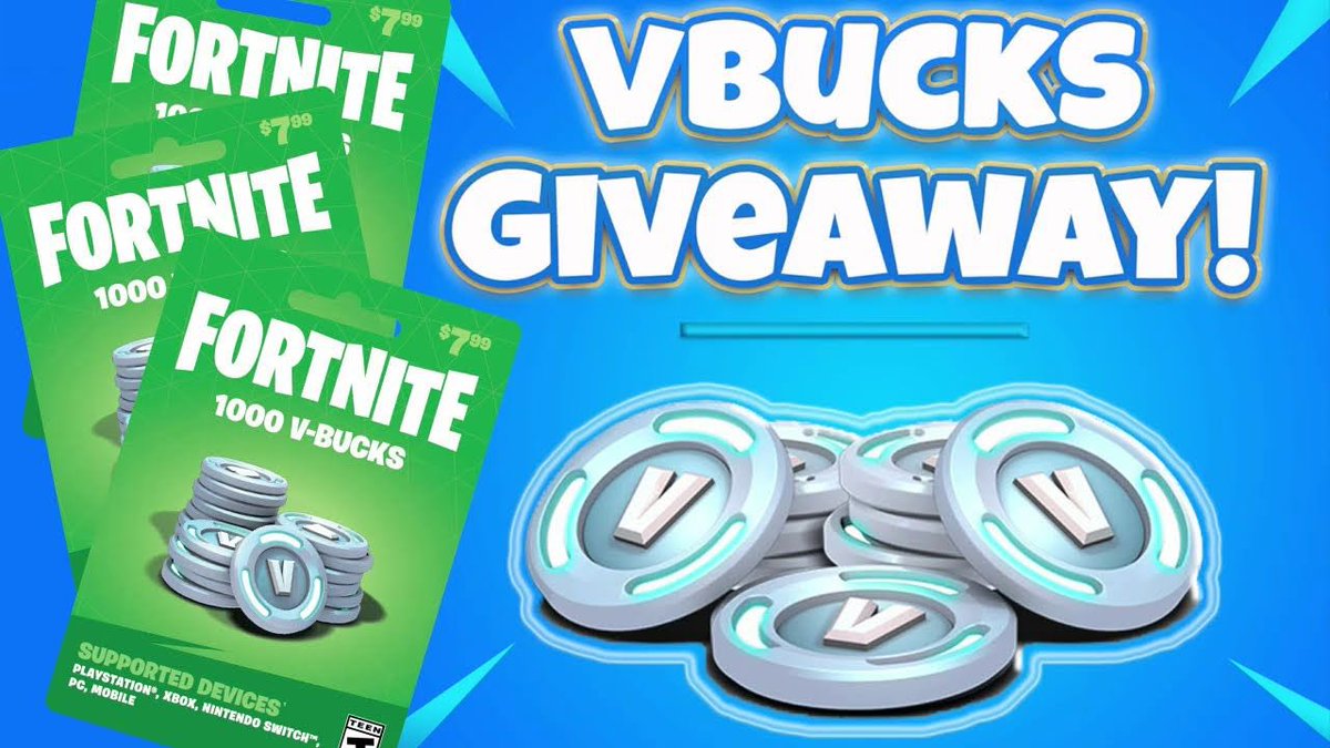1000 vbucks card

- Repost ♻️
- Like + Reply @SuperiorESP Recent Tweet

Ends in 24 hours

#Fortnite #FortniteChapter5Season2 #FortniteChapter5 #FortniteUnderground #FortniteCh5S2 #vbucks