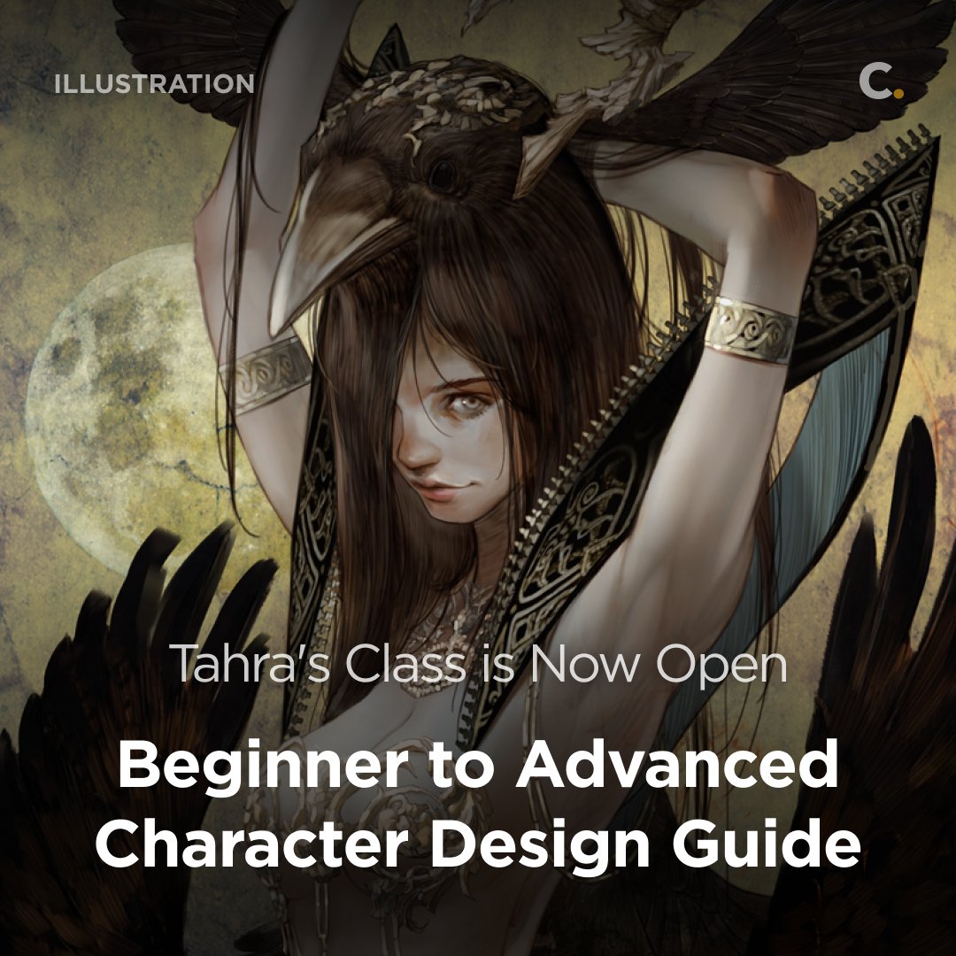 Concept Artist Tahra's 'The 46-Chapter Guide to Character Design for Beginner to Advanced' is now open for viewing! This masterclass in character design will teach you the basics of concept art and design through a wide range of examples and exercises. #coloso #conceptart