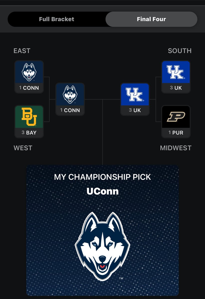 The bracket is super nervous right now….. #MarchMadness