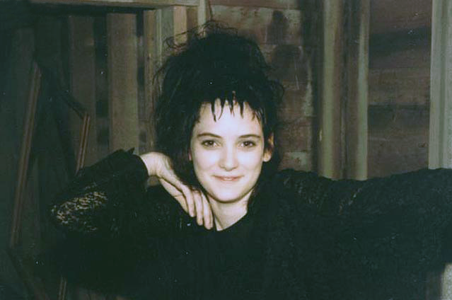 Behind-the-scenes photographs of Winona Ryder while filming Beetlejuice, 1988 Photographed by Glenn Shadix, who plays Otho