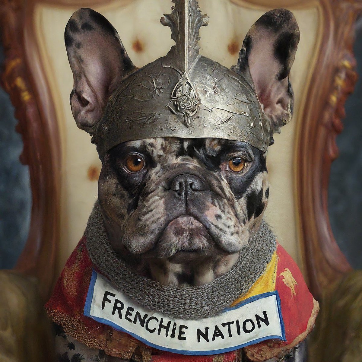 frenchieNati0n's tweet photo. Is your Frenchie a king, a jester, a knight, or a scholar?
#FrenchieNation #FrenchieLove #FrenchieLife #SpoiledFrenchie #onlineshopping #dogfriendly #DogClothes #DogToys #ShopNow #petcare #petlovers #aiartcommunity #aiart https://t.co/R0LFqgWrvt https://t.co/RD4nMtJ5xU