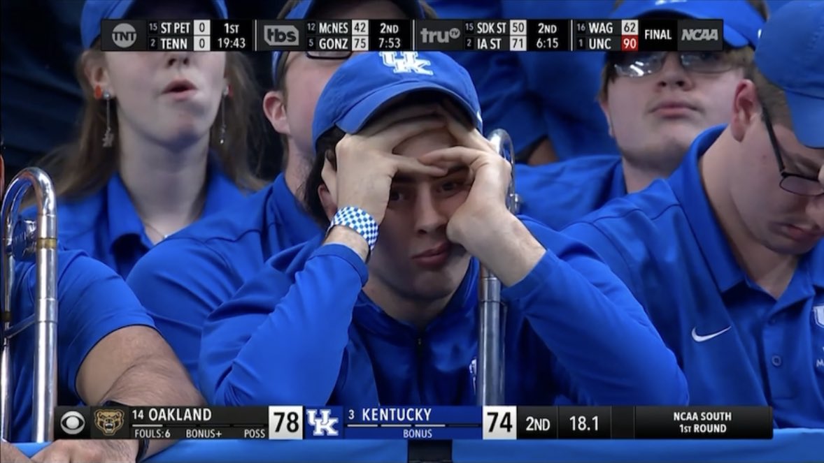 Hello darkness my old friend. Kentucky’s come to talk with you again.