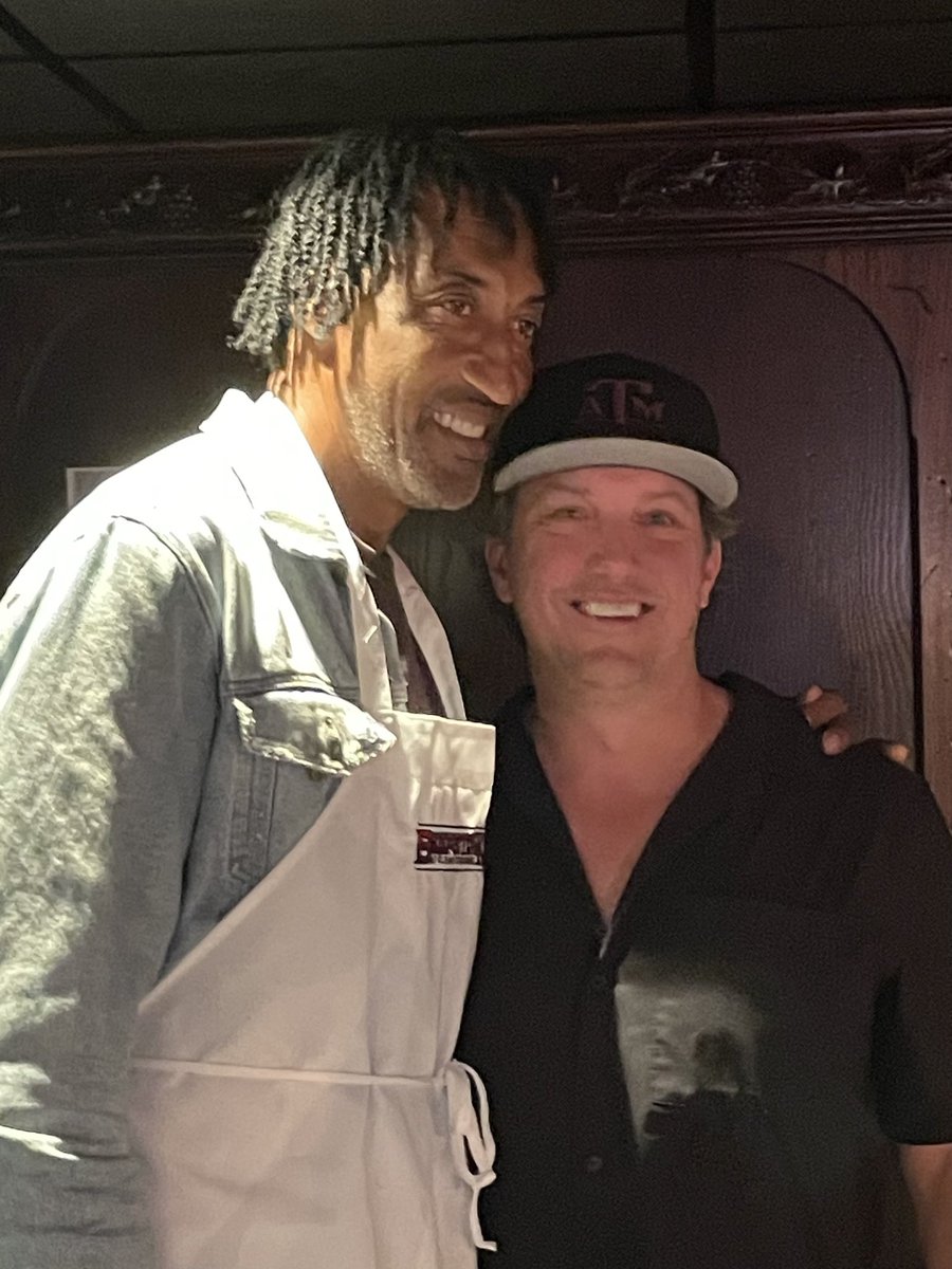 Funny how I forgot about all the #LastDance drama as soon as he walked in our room at @stelmo. @ScottiePippen was too kind to our crew and incredibly generous with his time. Good to be star struck again and awed by an all-time great. Thanks, #33.