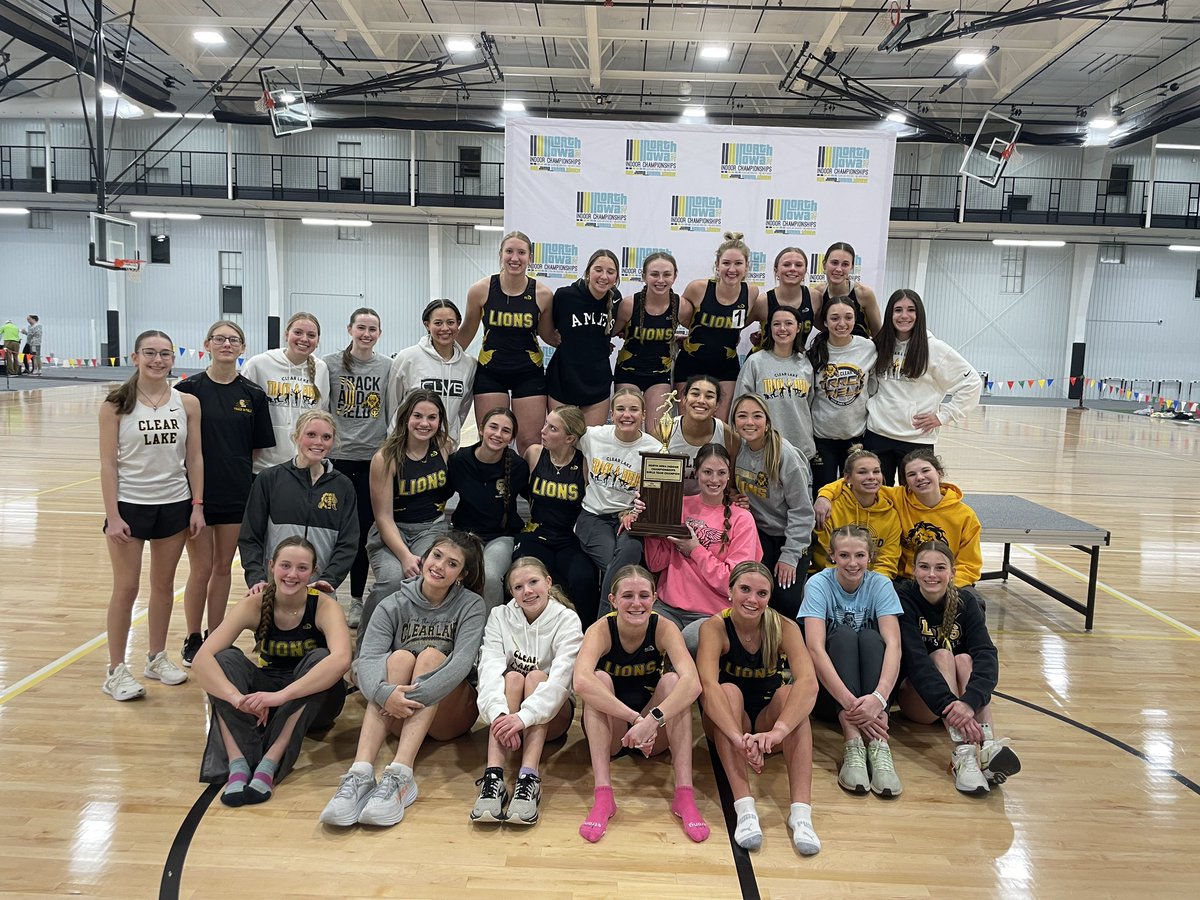 🏆‼️The Clear Lake Lions are your North Iowa Indoor Track and Field Champions!! ‼️🏆
#iahstf #lakefast #lionspeed