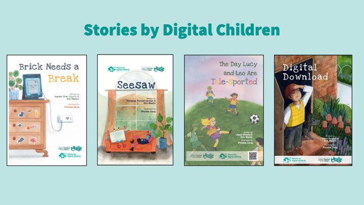 How can we talk with children about finding ways to balance their digital media use? We hope these Stories by Digital Children, co-written with children aged 5-12, will spark conversations between families, and between educators and children. Find the books at… 1/2