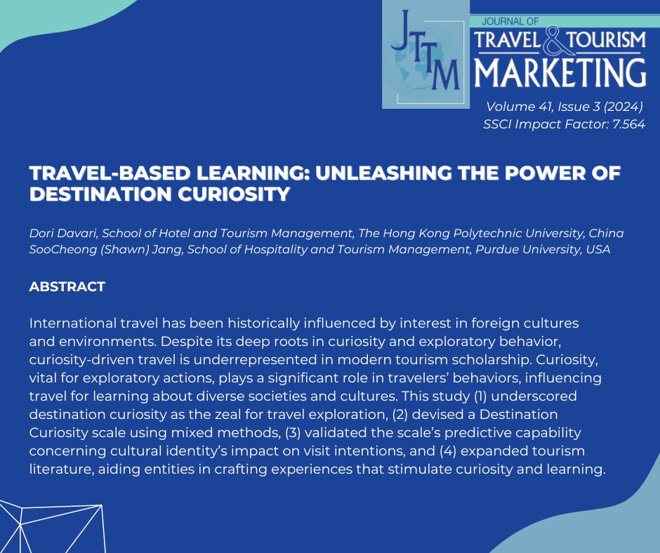 Journal of Travel and Tourism Marketing tweet media