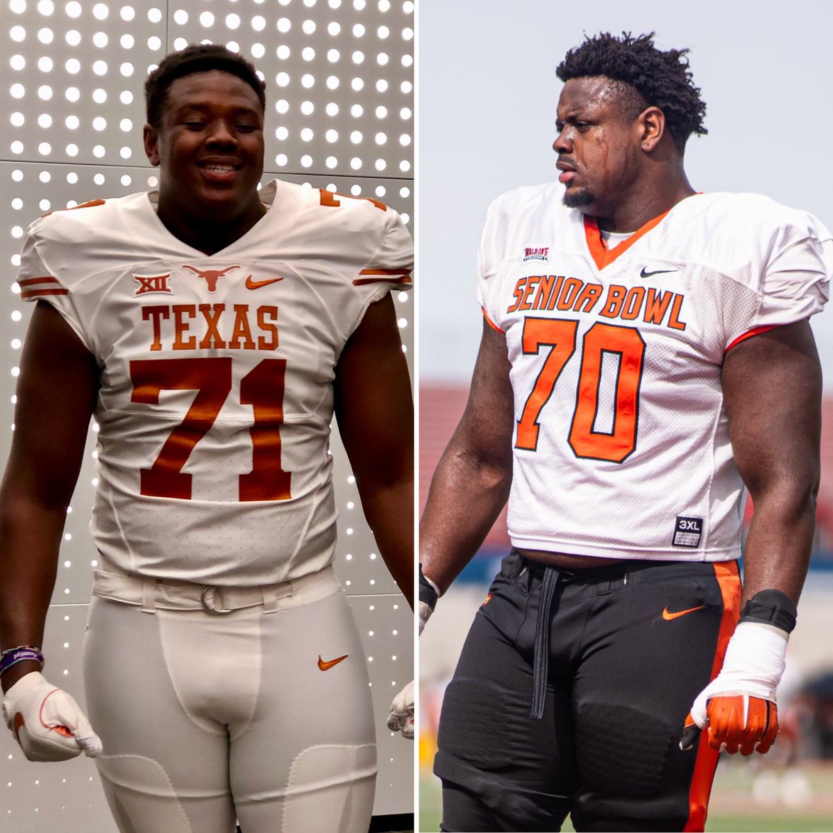 A pic I took during @Christo24AHFC ‘s OV versus Christian at the Senior Bowl.