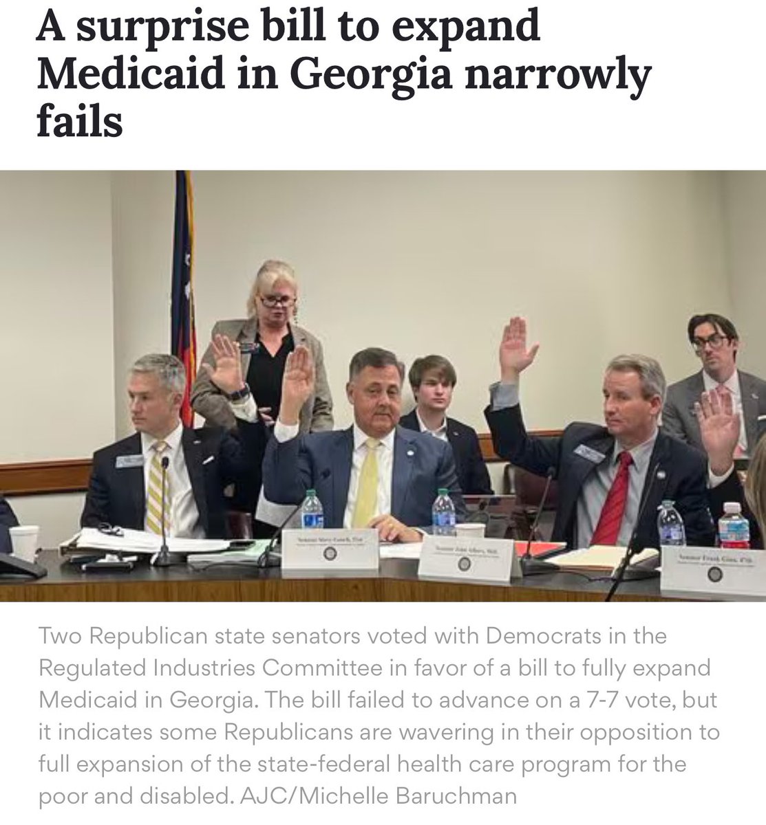 This was the closest Democrats came to expanding Medicaid in Georgia. Governor Kemp and the GOP gambled with the healthcare of millions of Georgians by killing the opportunity for Medicaid expansion to progress. Make no mistake, by rejecting Medicaid expansion and rolling back…