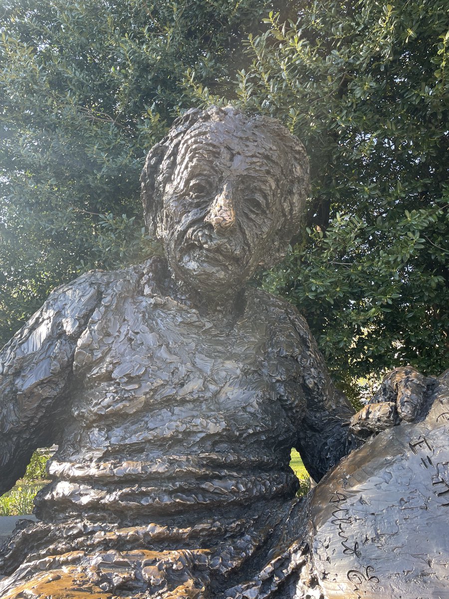 I love the Robert Berks statue of Einstein in front of the National Academy of Science in DC, but it does remind me of Walter Mathau.
