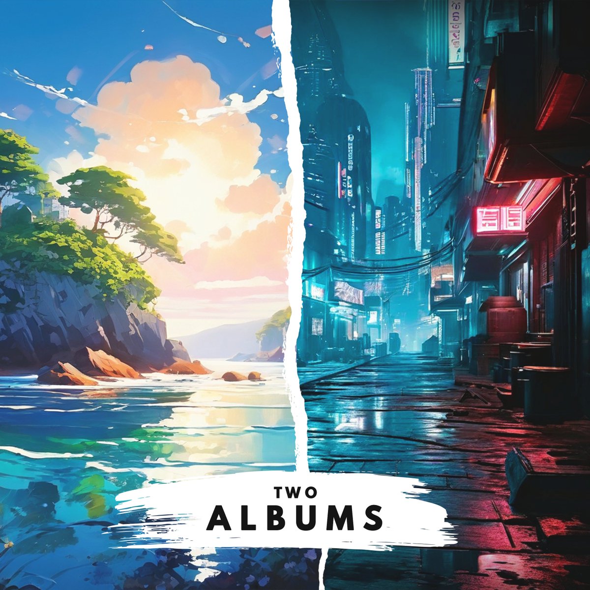 And here's the promised news - I'm working on the next two Talking All Night albums! They are completely different in sound and atmosphere. I'll tell you more soon, but for now you can try to imagine the approximate style of each album based on the picture of this post 👇