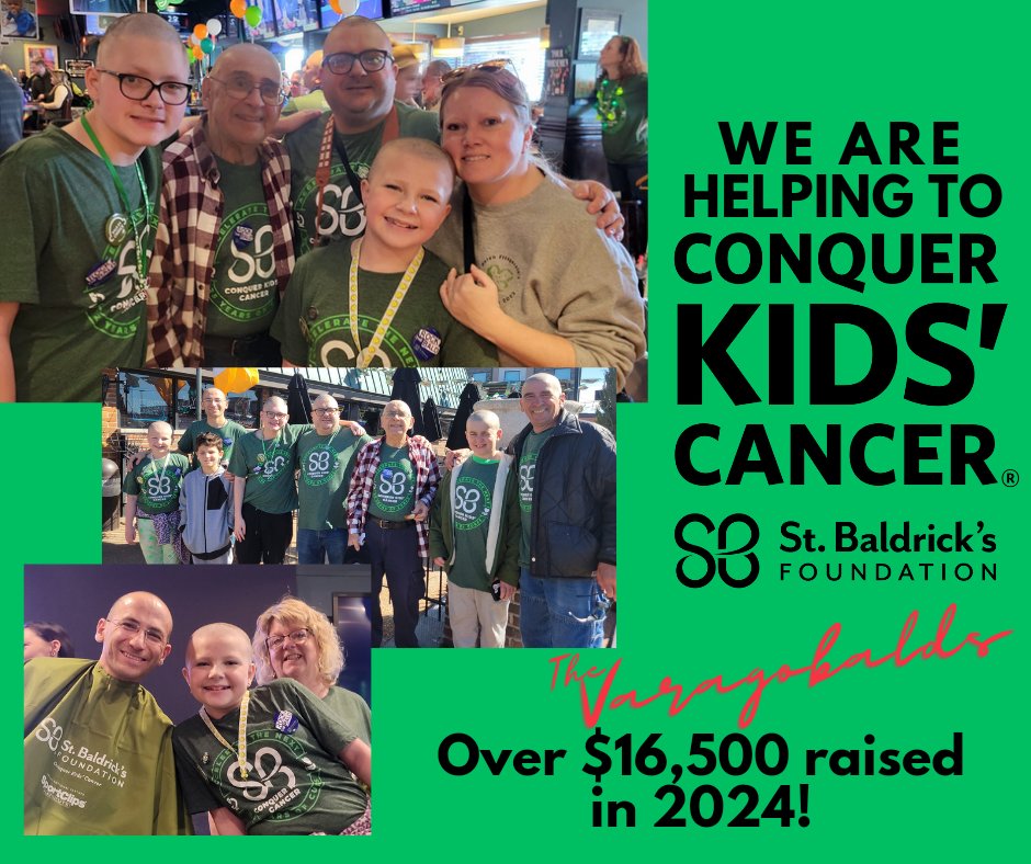 Thanks for the shares and donations, everyone! You helped push my @StBaldricks fundraiser for #childhoodcancer research over $10,000 and my team over $16,500! That is a great impact for kids w/ cancer and their families. Keep it coming! stbaldricks.org/participants/j…