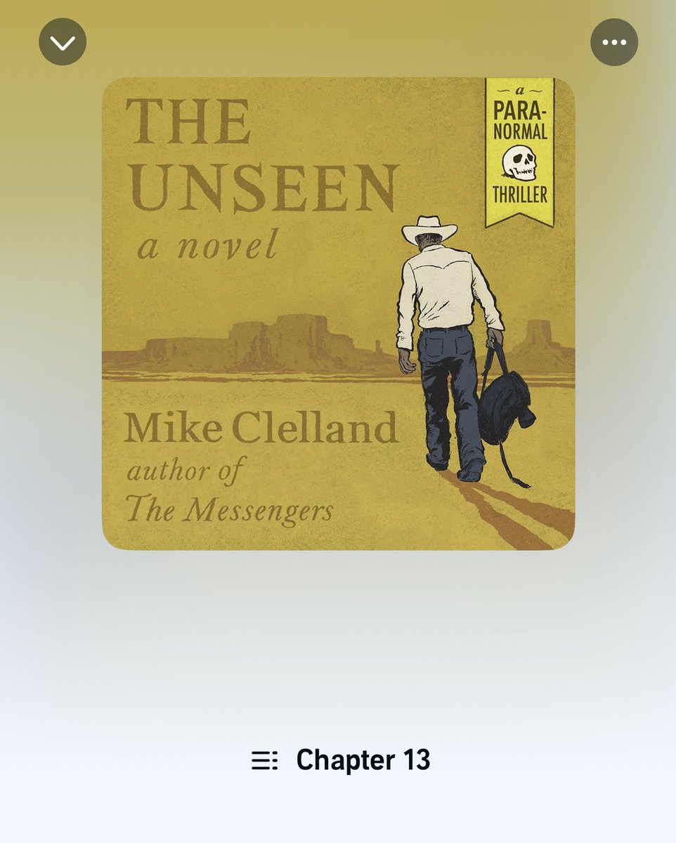Enjoying the new audio version of “The Unseen” by @ClellandMike. Go snag it up on audible if you’re looking for something to listen to. Mike is a very interesting person, and he’s always been kind to me. Solid human. If you haven’t read his “Messengers” owl stuff, you’ll need