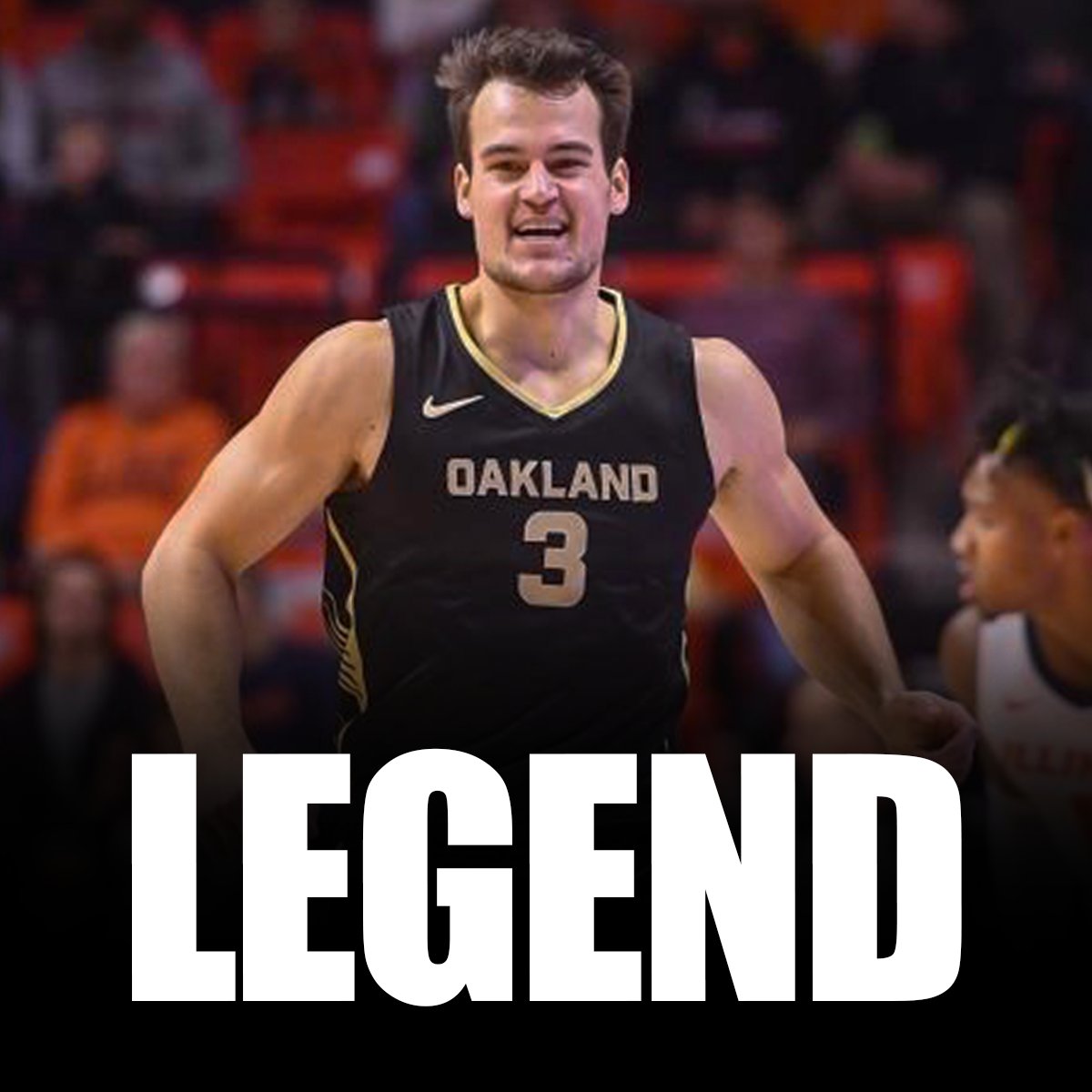 🚨 Oakland Star Guard Jack Gohlke was a 0-Star Recruit with no Division 1 Offers Coming out of High School... He played at Division 2 Hillsdale College for 5 seasons, doing Uber & Doordash on the side. He entered the Transfer Portal before this season, but received only one D1…