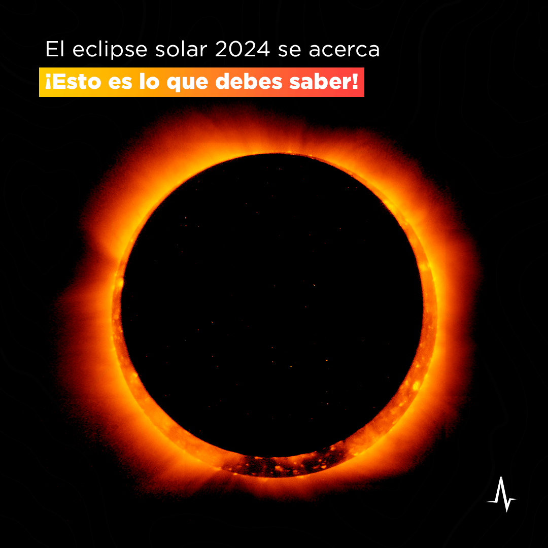 ¡Se acerca el "Gran Eclipse Mexicano"! Recibe su nombre debido a la duración de su fase total sobre el territorio mexicano, que será de 4 minutos y 20 segundos. Ocurrirá el próximo 8 de abril.

Este tipo de fenómenos ocurren “cuando el Sol, la Luna y la Tierra se posicionan a lo