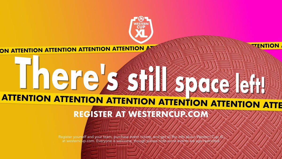 Dodgeballers…registration is still open and there is still space for you to register as an individual or team! Don’t miss out! Head over to westerncup.com/sports now to lock in your registration for dodgeball at Western Cup XL!