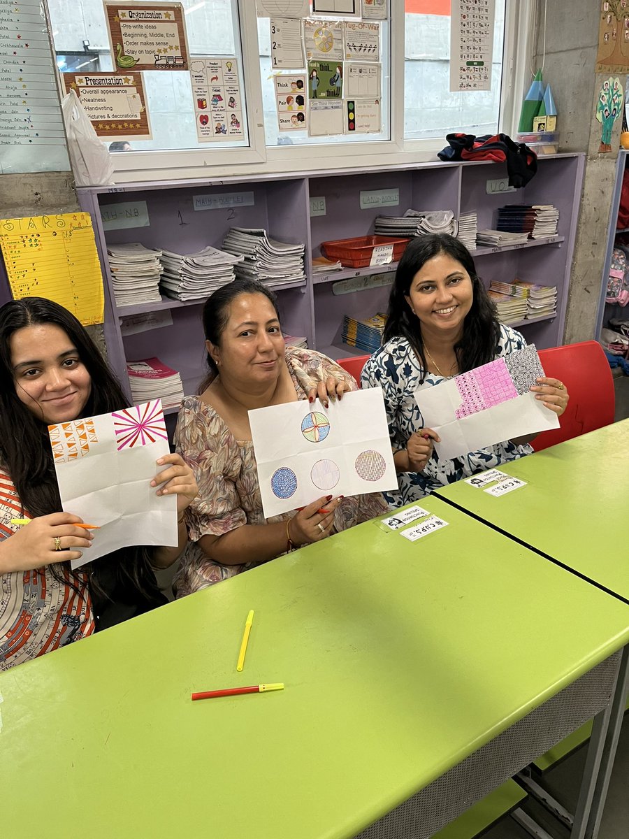 Priyanka_is's tweet image. Grade 1 teachers practicing artwork before delivering it in class. They listen to soft music and engage in the activity with minimal instruction, immersing themselves in the work with a calm and focused demeanor. #ib #Pyp @FSSurat @AswaniNandini