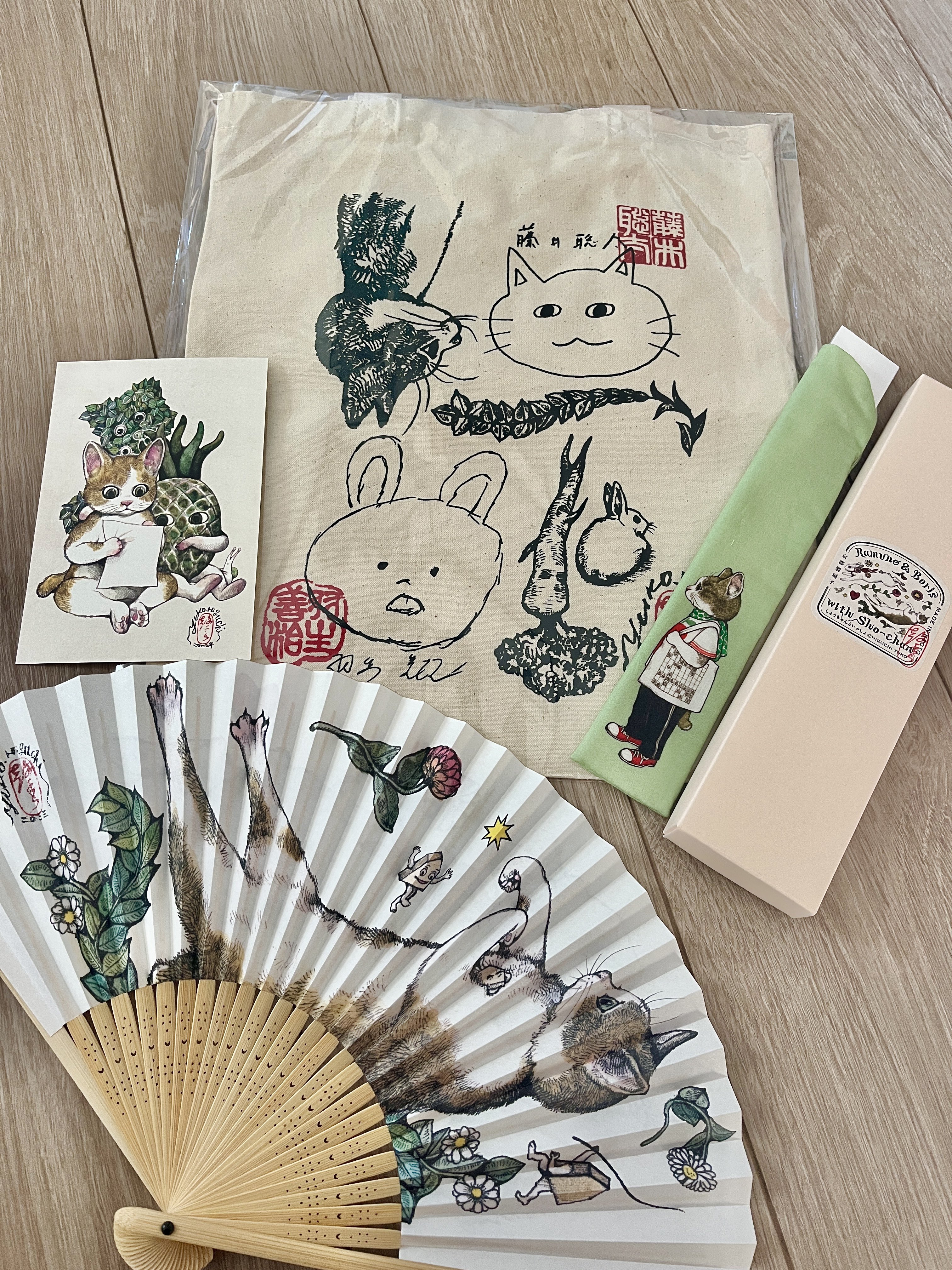 ヒグチユウコ 扇子 しょうちゃんといっしょ 扇子 | 日本将棋連盟