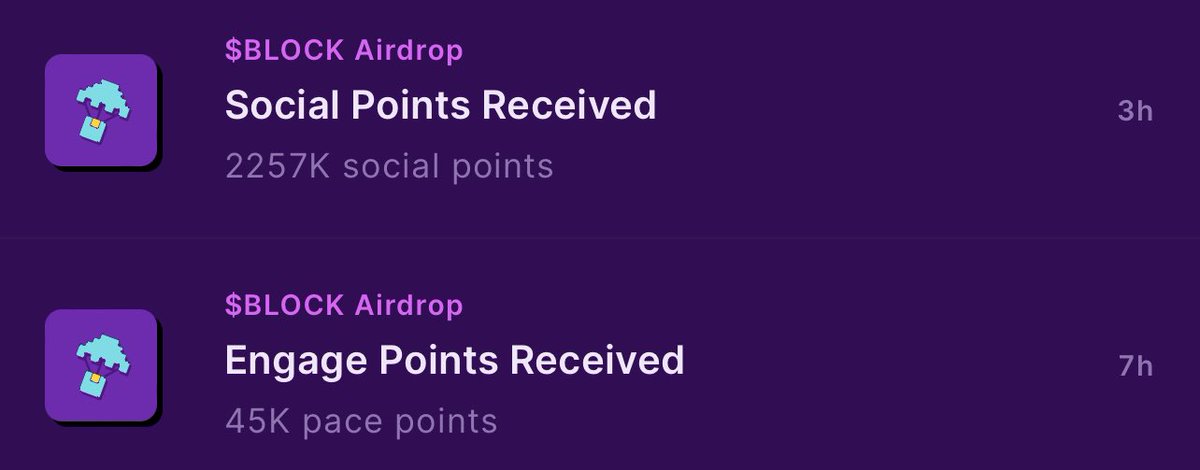 Got 2.3m $BLOCK points airdropped last week!🔥

Who’s farming and needs a boost?👀

Max engage $GMRX to earn with me🙏
