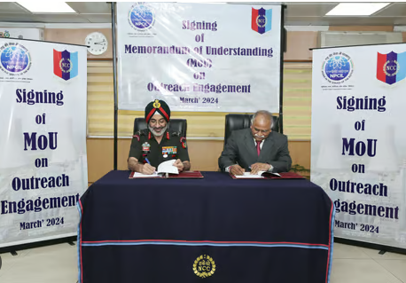 DDNewsHindi's tweet image. राष्ट्रीय कैडेट कोर #NCC  और न्यूक्लियर पावर कॉर्पोरेशन ऑफ इंडिया लिमिटेड #NPCIL ने परमाणु ऊर्जा के शांतिपूर्ण उपयोग पर जागरूकता बढ़ाने के लिए समझौते पर हस्ताक्षर किए

@DefenceMinIndia  | @HQ_DG_NCC