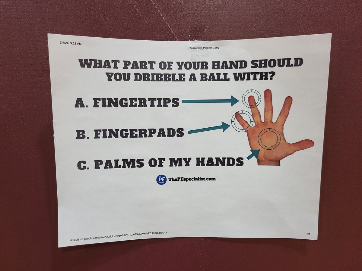 It's been a while y'all, but I wanted to share that I was in the gym at my daughter's school tonight (where I was a finalist for the PE job last year)... and saw that the PE teacher is at least using content from <a href="/thepespecialist/">Ben Landers</a>! Glad he isn't just rolling out the ball!