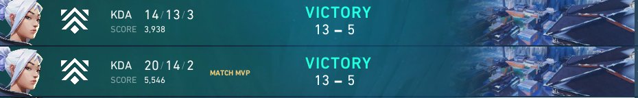 1x0 vs illicit
1x0 vs Ifz
Feliz de ya saber el obejtivo por el que jugamos en premier, toca seguir grindenado mas fuerte para mantenerlos en el top 8.