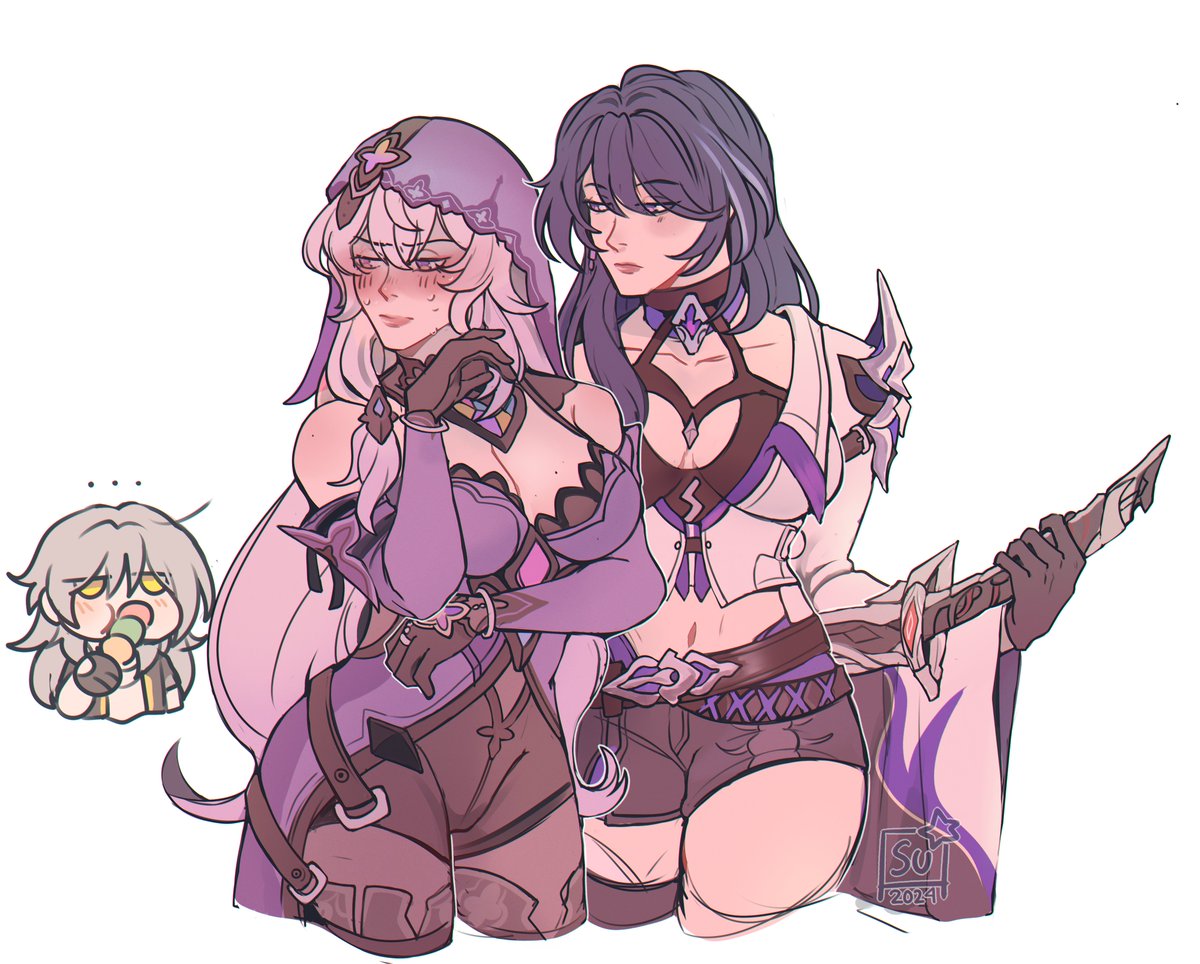 sesbian lex

#HonkaiStarRail 
 #Acheron #BlackSwan
#Acheswan