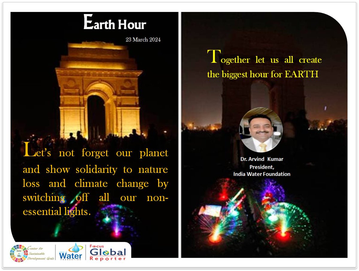 #EarthHour #ConnecttoBetterFuture #Sustainability #earth #GiveanHourforEarth #AnHourForNature #Connect2Earth #earthhourday2024 #nature #savetheplanet #EarthHour2024 #ClimateAction @PMOIndia @NITIAayog @narendramodi @gssjodhpur @byadavbjp @OfficeOfRKSingh @UNEP @UNECOSOC