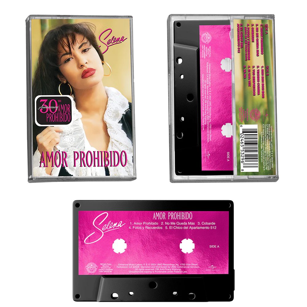 — Cassete
*Venda exclusiva apenas on-line.

🔗 shop.universalmusica.com/collections/se… #AmorProhibido30