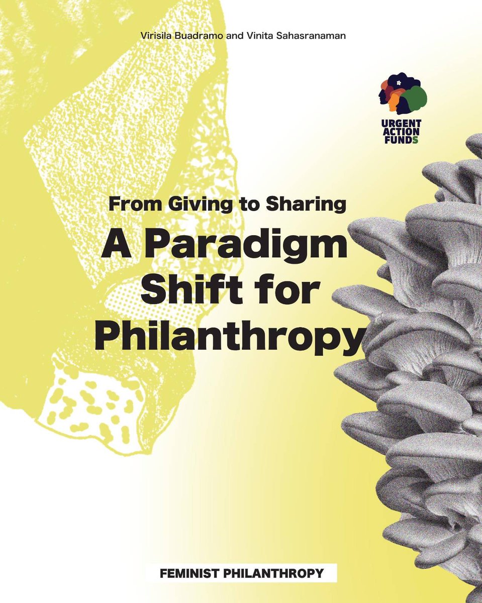 Talking about #philanthropy as ‘giving’ feels like a transactional approach. Framing it as ‘sharing’ makes it transformative. Read more about our approach to feminist philanthropy in this article published in @Alliancemag alliancemagazine.org/blog/from-givi…
