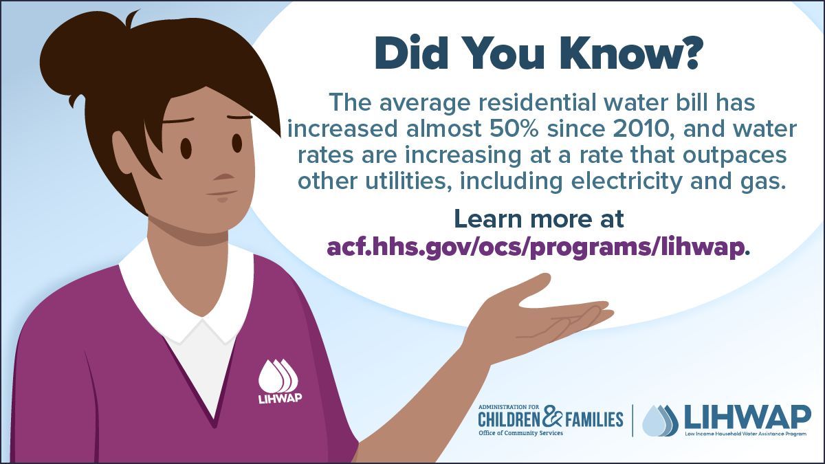 OCS_ACFgov's tweet image. As water prices have been trending upward, the Low Income Household Water Assistance Program (#LIHWAP) has helped families pay their water bills, making it easier to pay for other essentials like housing and food.

Explore the LIHWAP Impact Report here: buff.ly/43pOQda