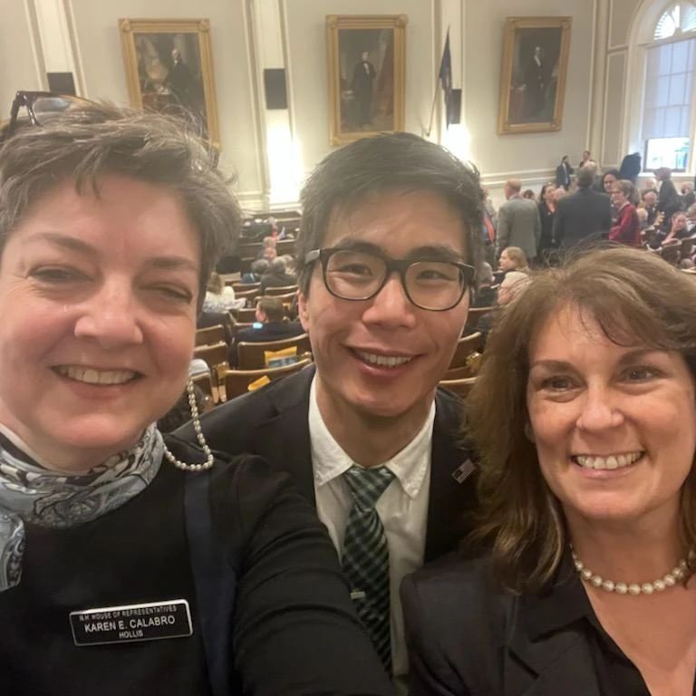 HollisGOP's tweet photo. Our 3 #Hollis #NH Representatives voted against protecting #girls sports from being invaded by biological boys. Sad. Have the #Democrats gone nuts? #AntiGirl #AntiWoman #NHPoltics #HB1205 #Calabro #Ming #McGhee https://t.co/1BYghMRaOB