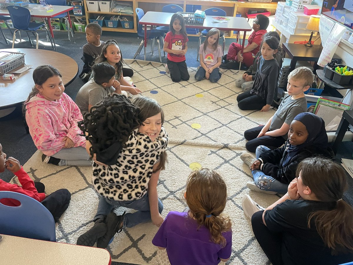 Today we did a farewell circle to one of our sweet friends who is moving over break! Each student said something they love about her or will miss about her. Then she insisted on going around &amp; giving everyone who wanted one a hug!❤️ <a href="/WinnwoodRocks/">Winnwood Elementary School</a> <a href="/PrincipalAaronB/">Aaron Barnett</a>