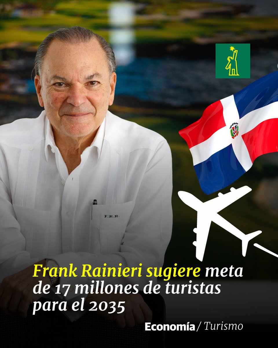 DiarioLibre's tweet photo. 💰 |#EconomíaDL| Proyecta que "en unos años el país entero será destino turístico" 

🔗https://t.co/Z48EtPgoDc

#DiarioLibre #Turismo #FrankRainieri https://t.co/aQmfjGidsS