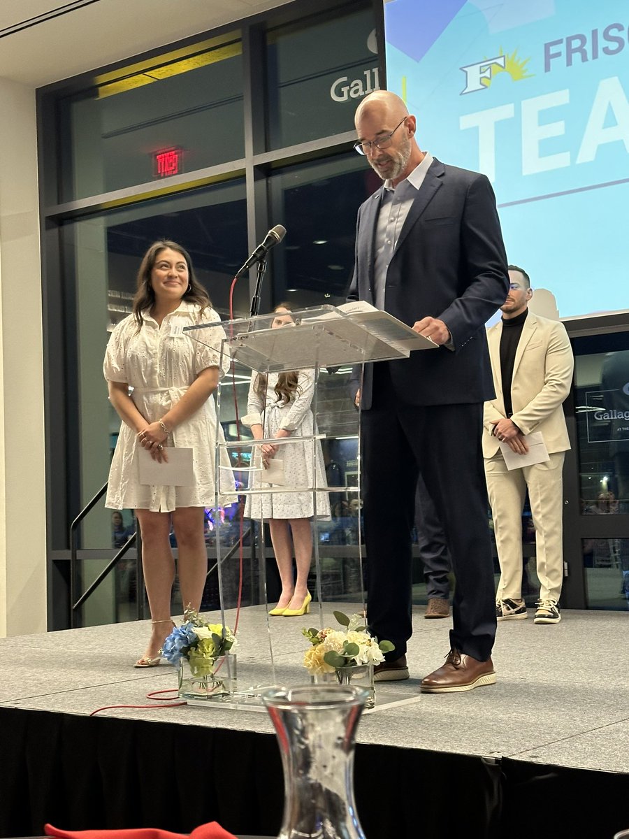 So incredibly proud of Ms. Gonzalez @sweetwhaat director for being named one of the 6 finalists for FISD Secondary Teacher of the Year 2024! Her impact is felt throughout the entire Titan community!! ❤️💙 #TitanNation #Cen10Titans