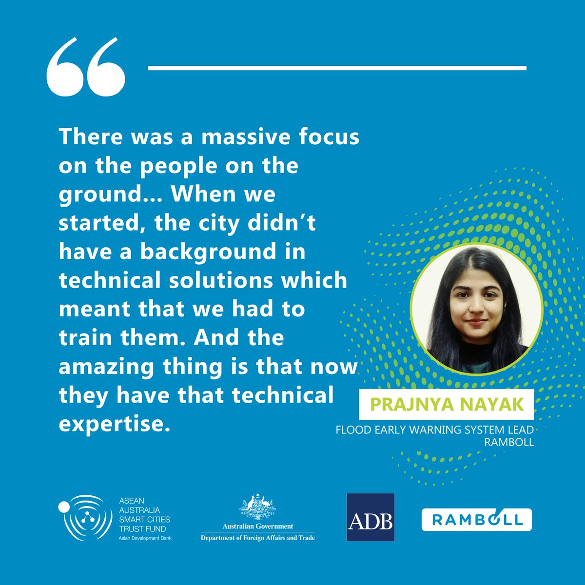 As we celebrate #WorldWaterDay &amp; Women's Month, we highlight our smart flood early warning system project in Baguio 🇵🇭 that puts gender equality and people's needs at the heart of the system. <a href="/ramboll/">Ramboll</a>'s Prajnya Nayak shares building local capacity is key. ramboll.com/insights/resil…